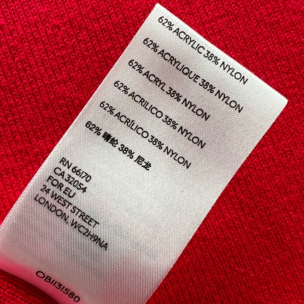Anthropologie High Neck Tank Top Shirt Womens L LP Petite Neon Pink Red Coral - Picture 13 of 16